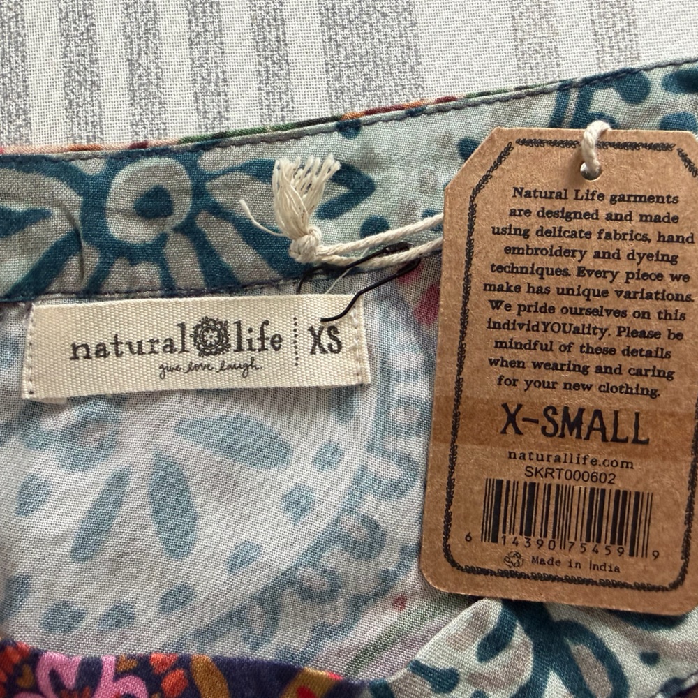 NATURAL LIFE Vibrant Patchwork Maxi Skirt - Picture 4 of 6